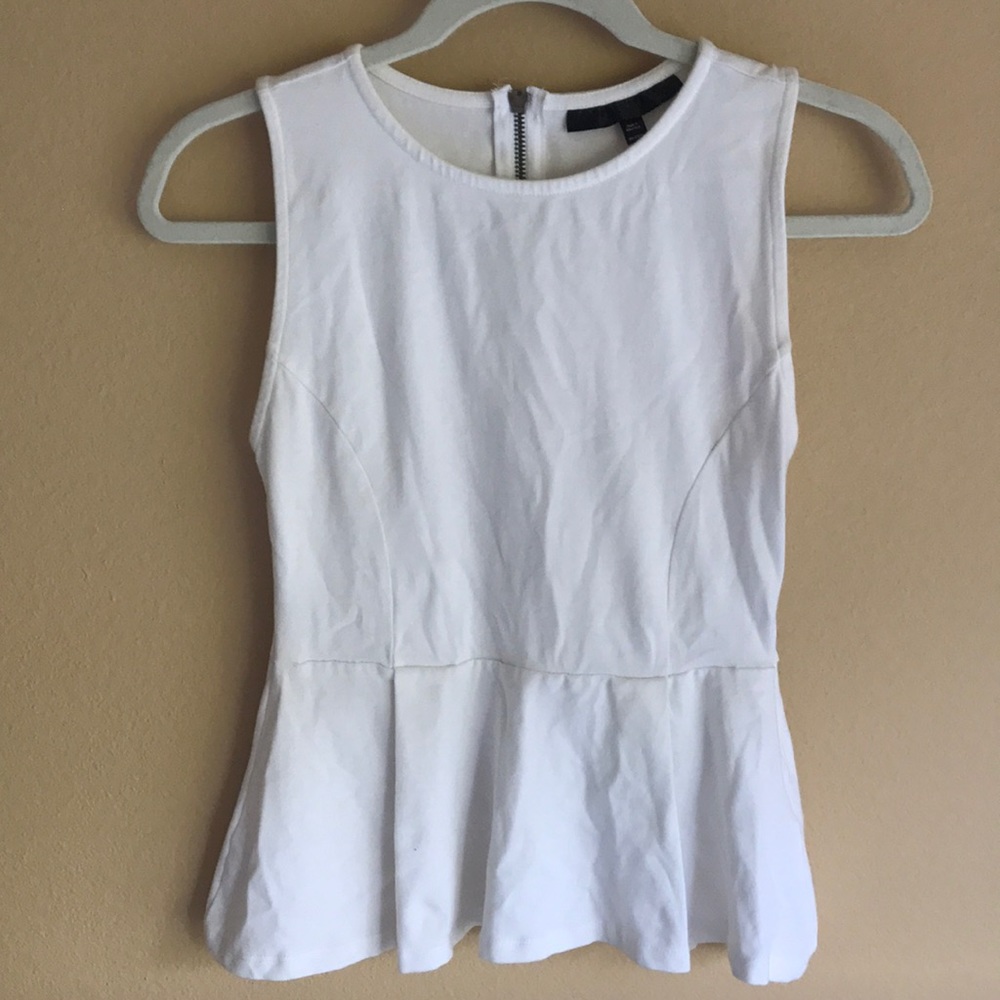 White high neck blouse